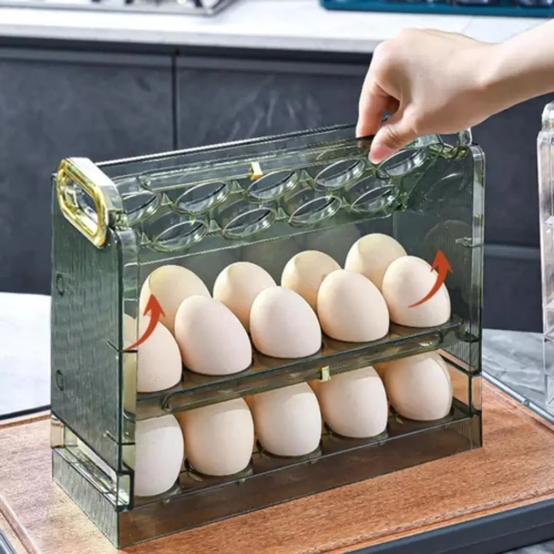 Organizador Estante De Huevos Para Nevera Encimera 3 Niveles