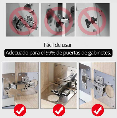 Kit Reparador De Bisagras Pro X 8 Und