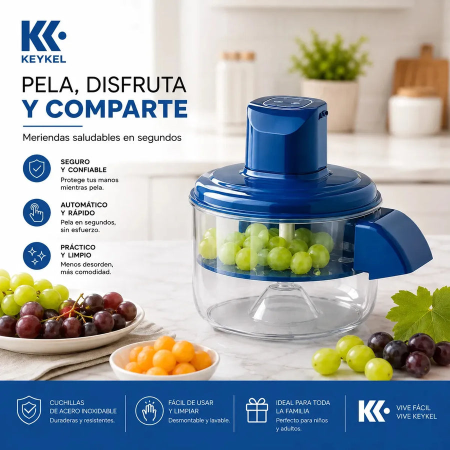 Pelador Eléctrico De Frutas Y Verduras Automático Con Soporte Para Cocina Hogar Pequeño Portátil USB Keykel