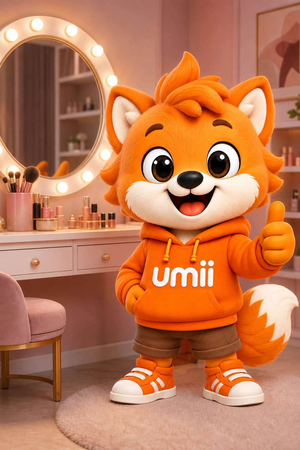 Umii junto a herramientas de belleza profesionales